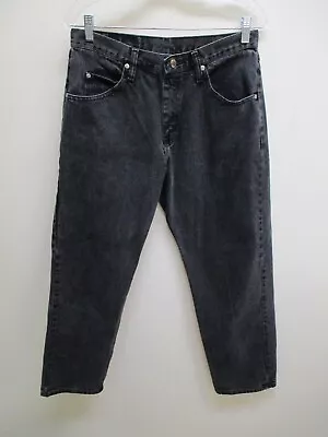 WRANGLER Black Denim Relaxed Fit Jeans - Size 32 X 30 • $22.67