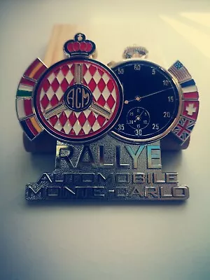 Rally Monte Carlo Classic Car Universal Grill Badge Emblem Enamel- FITS ALL CARS • £49.99