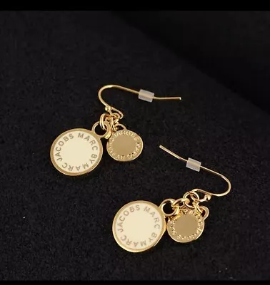 New MARC JACOBS Metal Drop  Earrings Free Shipping Gold • $28