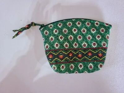 Vera Bradley Small Cosmetic In Retired Greenfield Pattern Retired Spring Of 2000 • $10