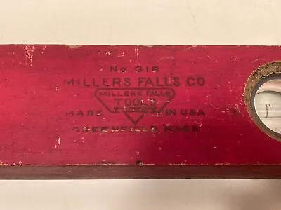 Vintage Millers Falls 18  Level (#318) Made In USA • $17.99