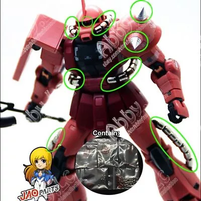 For RG 1/144 MS-06S Char's/MS-06F Zaku II 2 JAOparts Metal Detail Up Add-on Part • $11.27