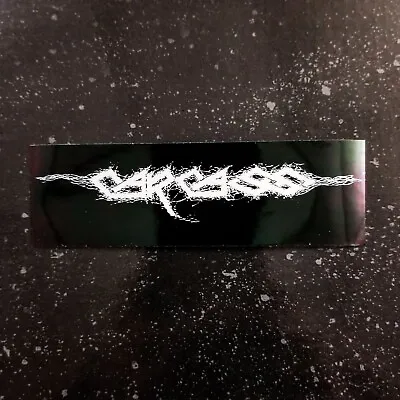 Carcass Logo 4 X 1  Waterproof Vinyl Sticker Decal [💪 HQ Durability!] Metal • $3.26