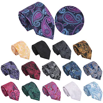 Mens Modern Style Classic Tie Paisley Bohemian Formal Wedding Necktie By DQT • £8.49