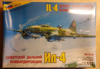 £15 • Buy Zvezda 7219 1/72 IL-4 Soviet Long Range Bomber. Storage Wear
