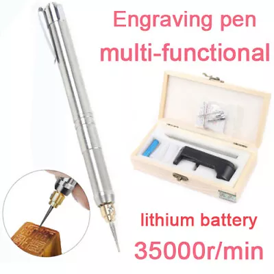 Electric Cordless Micro Engraver Pen Engraving Tool Kit Mini Metal Glass Ceramic • $24