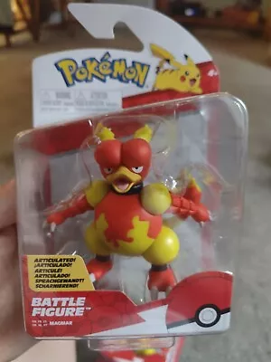 Pokemon Battle Figure Magmar 3  Inch Articulated Action Figure • $12