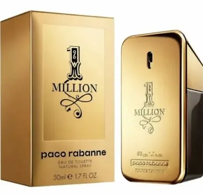 Paco Rabanne 1 Million Eau De Toilette 50ml Spray For Him • £38.99