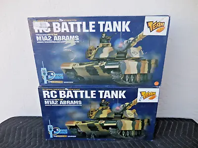 Lot Of 2 Team RC Radio Control 1/24 Scale M1A2 Abrams RC Battle Tanks #3816 • $64.95