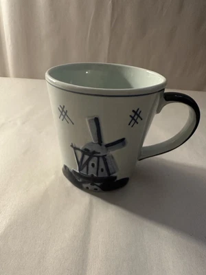 $10 • Buy Windmill Delft Blue Handpainted Coffee Or Tea Mug Holland