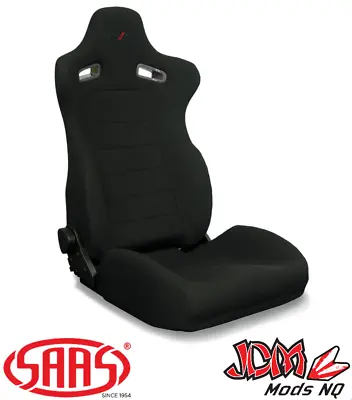 SAAS Drift Blade Seat Black (ADR Compliant) D1-3001 • $469
