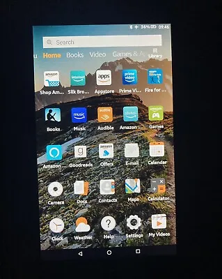 Amazon Fire (7th Generation) 16GB Wi-Fi 7 Inch Tablet - Black • £10