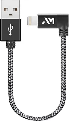 $18.75 • Buy Lightning Cable Iphone Charger [Apple Mfi Certified] 90 Degree Nylon Braided USB