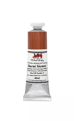 Michael Harding : Oil Paint : 40ml : Burnt Sienna • £13.99