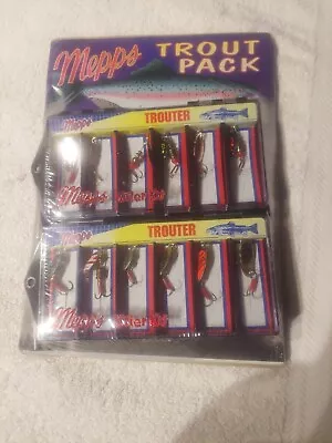 VTG Mepps Spinners Trout Pack Trouter 1995 Sealed Pack With Mepps Fishing Guide • $32.99