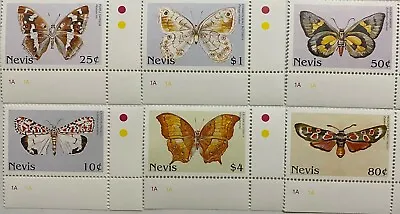Nevis 1997 - Butterflies  - Set Of Six - MNH • $4.53