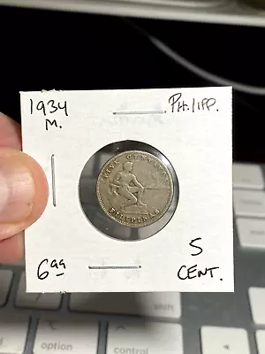 1934 M. Philippines 5 Centavos • $6.99