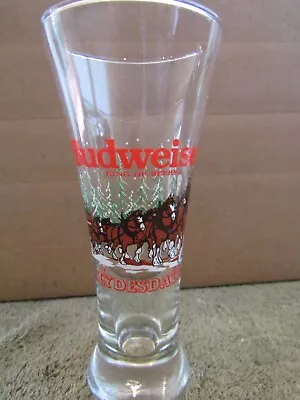 Vintage  1988 Budweiser Clydesdale Holiday Winter  King Of Beer  Glasses • $16