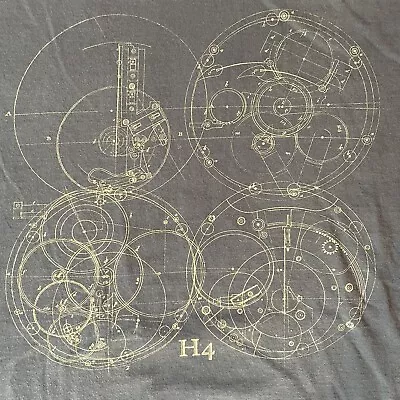 Vintage Fruit Of The Loom T Shirt Dark Gray Size Large Double Sides H4 Diagram T • $14