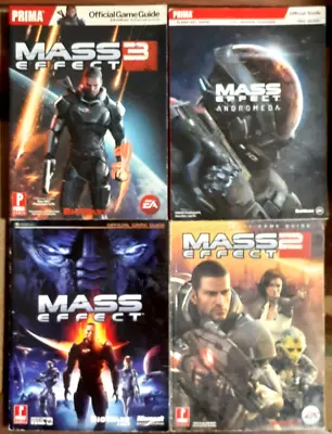 Mass Effect 1/2/3/Andromeda W/Poster Prima Official Strategy Guide Lot • $59.95