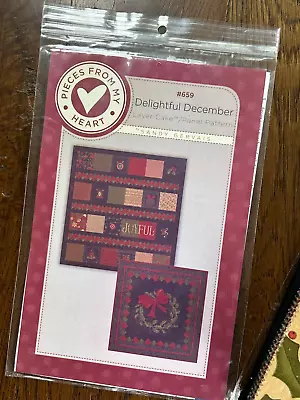 Delightful December #659 Sandy Gervais MODA Quilt Kit 59x62 Layer Cake • $89