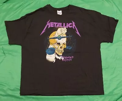 Metallica Damaged Justice Pushead '07 Tour Tee 3XL Hammer Of Justice Crushes You • $65