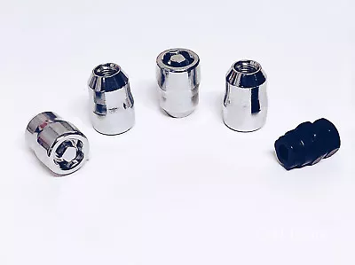 Set Of Chrome 12x1.5 Socket Lug Nut Wheel Lock Mazda Tribute 2 3 Dodge Journey  • $18.99