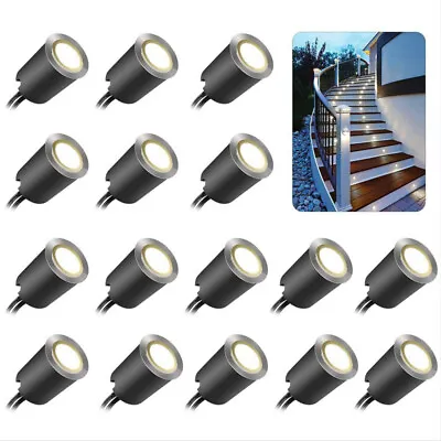£5.71 • Buy LED Decking Lights Plinth Deck Light Kitchen Garden Recessed Pathway Lighting UK