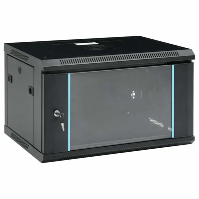 £126.91 • Buy VidaXL 6U Wall Mounted Network Cabinet 19 IP20 600x450x375 MmGFL