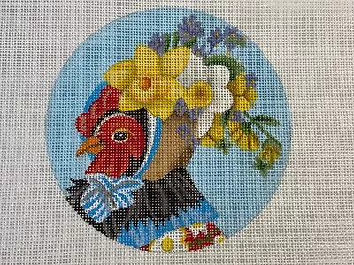 Mary Lake Thompson Fancy Hen Hand Painted HP Needlepoint Melissa Shirley • $65