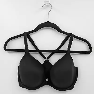 Victoria's Secret Bra Women's 34DD Black Demi Racerback • $19.99