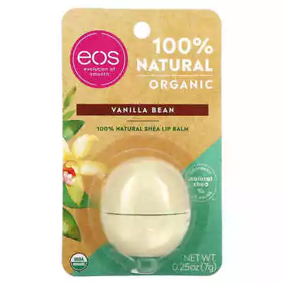 EOS 100%  Natural Organic Shea Butter Lip Balm Vanilla Bean 7g • $19.95