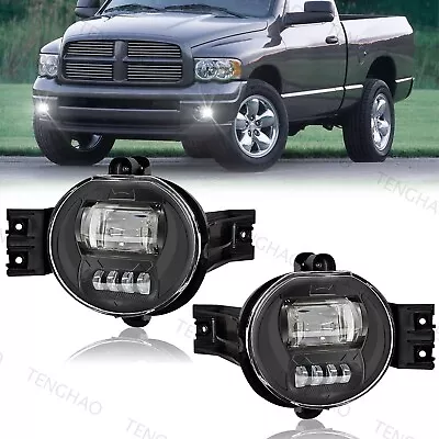 Pair For 02-08 Dodge Ram 1500 03-09 Ram 2500 3500 LED Fog Lights Bumper Lamps • $40.79