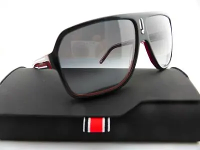 $109 • Buy Carrera Sunglasses Carrera 27 XAV Black Red Crystal White - Grey Gradient Lens