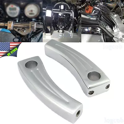 7  Chrome Handlebar Risers For Honda Shadow VT VTX 750 1100 1300 Cruiser 1  Bar • $54.68