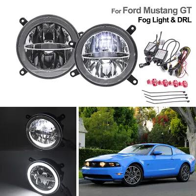 For 2005-2009 Ford Mustang GT Halo Ring LED Fog DRL Grille Daytime Running Light • $129.99