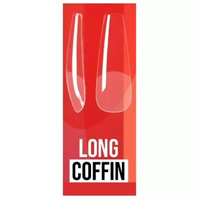 Ibd Soft Gel Tips Long Coffin 50ct Refill *Choose One Size* • $5.99