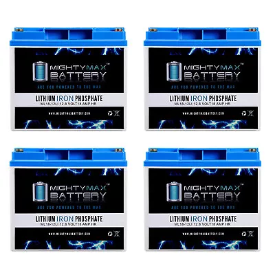 Mighty Max 12V 18AH Lithium Battery Replaces Jump N Carry JNC660 JNC4000 - 4Pack • $309.99