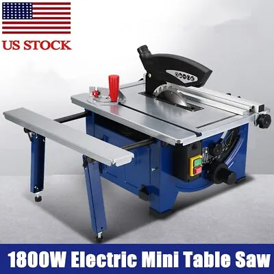 Upgraded 1800W Mini Precision Table Saw Woodworking DIY Bench Saw Cutting Tool • $229.99