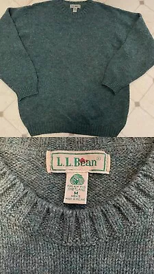 Vintage LL Bean Sweater Mens Size Medium 100% Shetland Wool Made In Ireland • $42.99