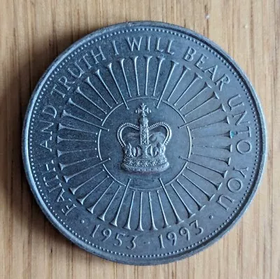 1953 - 1993 £5 Five Pound Coin 40th Anniversary Of Queen Elizabeth II Coronation • £4.20