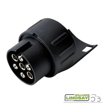 Ifor Williams Trailer Quality Light Cable Adaptor 7 Pin UK To 13 Pin Euro Plug • £9.99