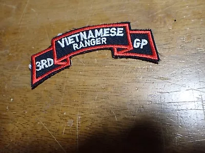 U S Army Vietnam War  Vietnamese Ranger 3rd Gp  Patch    Bx T #11 • $7.99