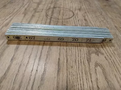 Vintage Aluminum Metal Folding Ruler Yardstick 6ft. 72 Inches USA • $16.99