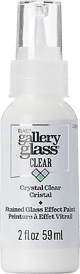 FolkArt Gallery Glass Paint 2oz-Crystal Clear FAGG2OZ-19693 • £11.54