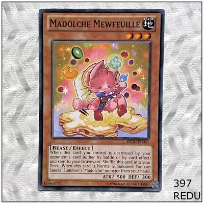 Madolche Mewfeuille - REDU-EN021 - Common Unlimited Yugioh • $1.61