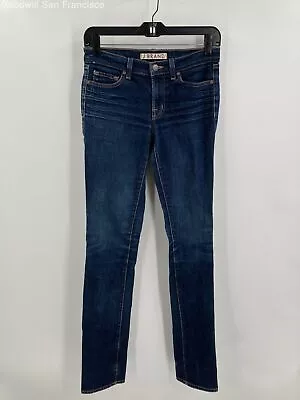 J Brand Womens Blue Cotton Low Rise Pockets Skinny Leg Denim Jeans Size 26 • $24.99