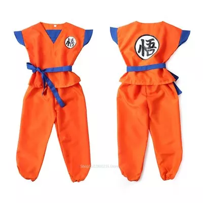 Goku Cosplay Anime Dragon Ball Z  Costume Accessories Wig Kids Outfit Halloween • $20.98