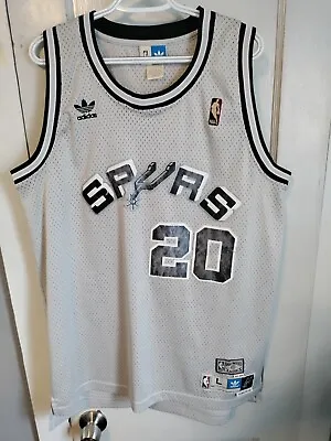 San Antonio Spurs Ginobili #20 Hardwood Classic Adidas Men Jersey Size Large+2 • $50