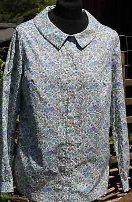 NEW - COTSWOLD COLLECTIONS Liberty Print Cotton Loose Blouse Shirt - UK 10/12 • £49
